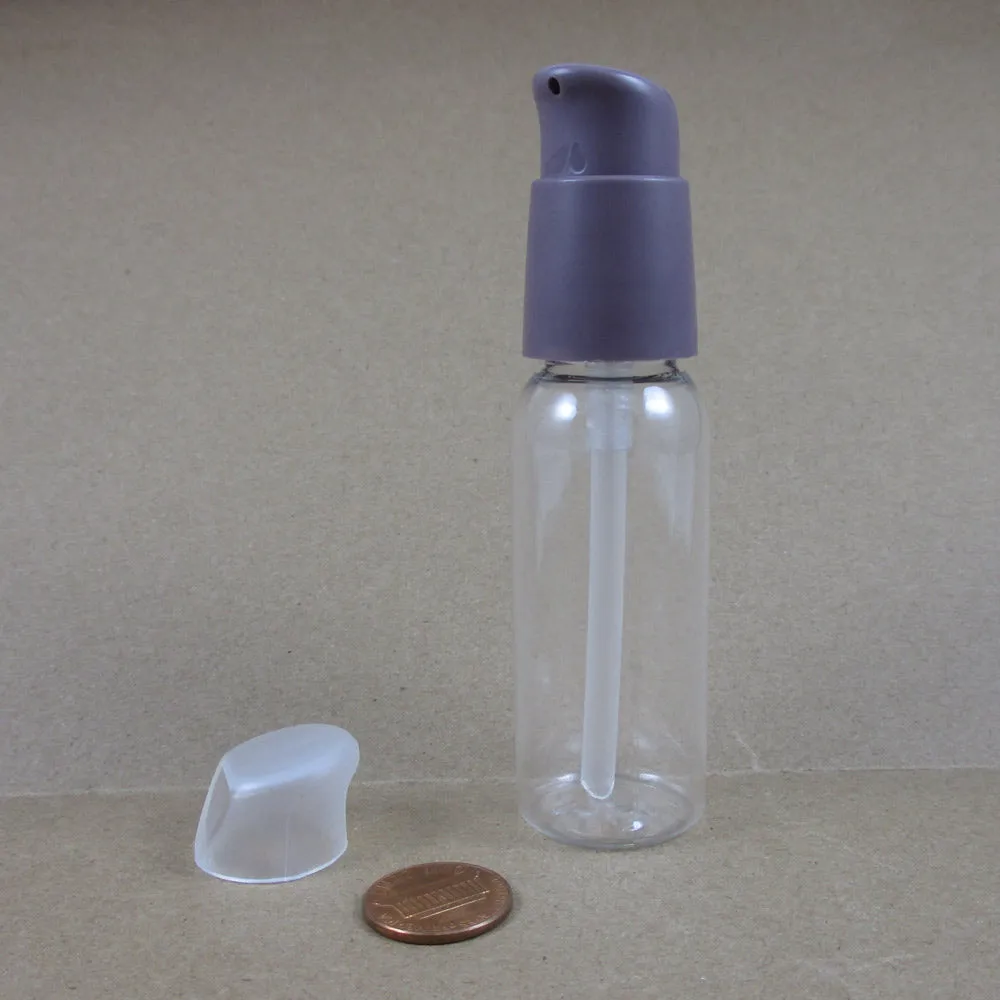 1 Plastic 1oz Spray Bottles Empty Refillable Clear PET 30ml TSA Travel Size !