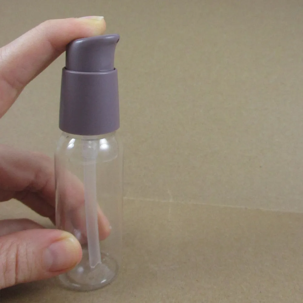 1 Plastic 1oz Spray Bottles Empty Refillable Clear PET 30ml TSA Travel Size !