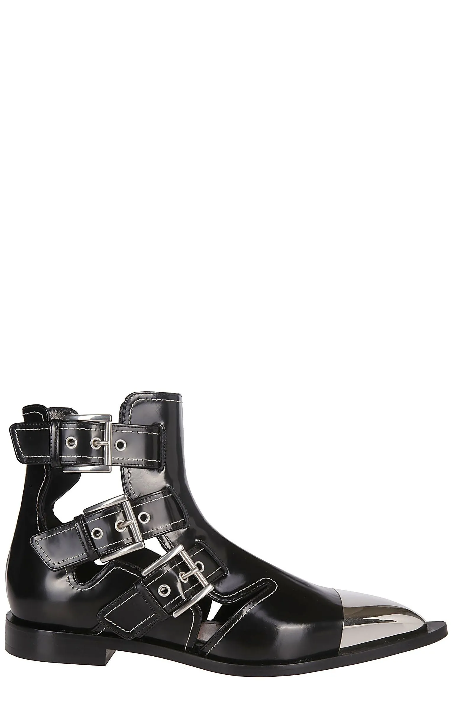 Alexander McQueen Buckled Ankle Boots