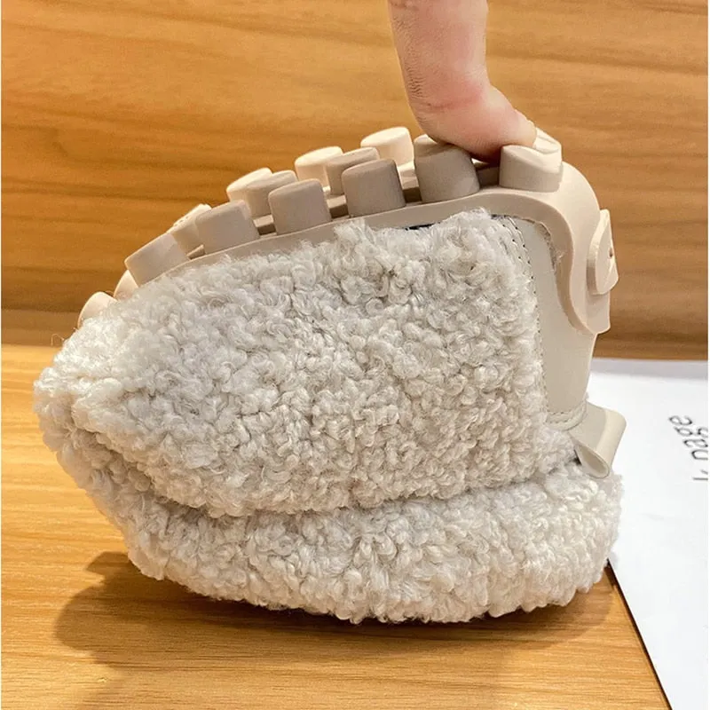 Alice | Stylish Fuzzy Winter Loafers