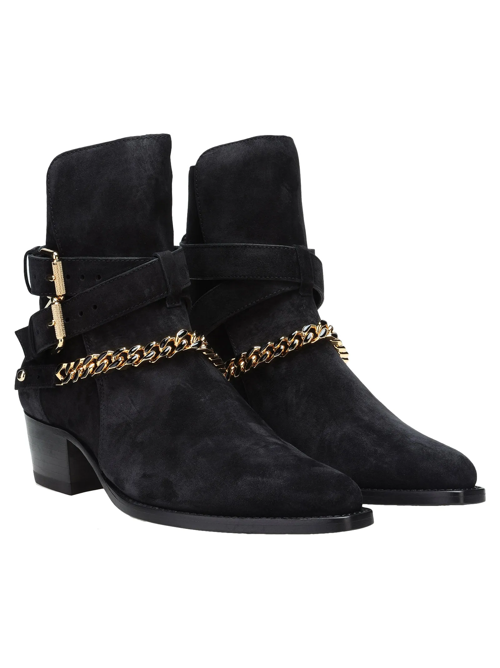 Amiri Buckled Ankle Boots