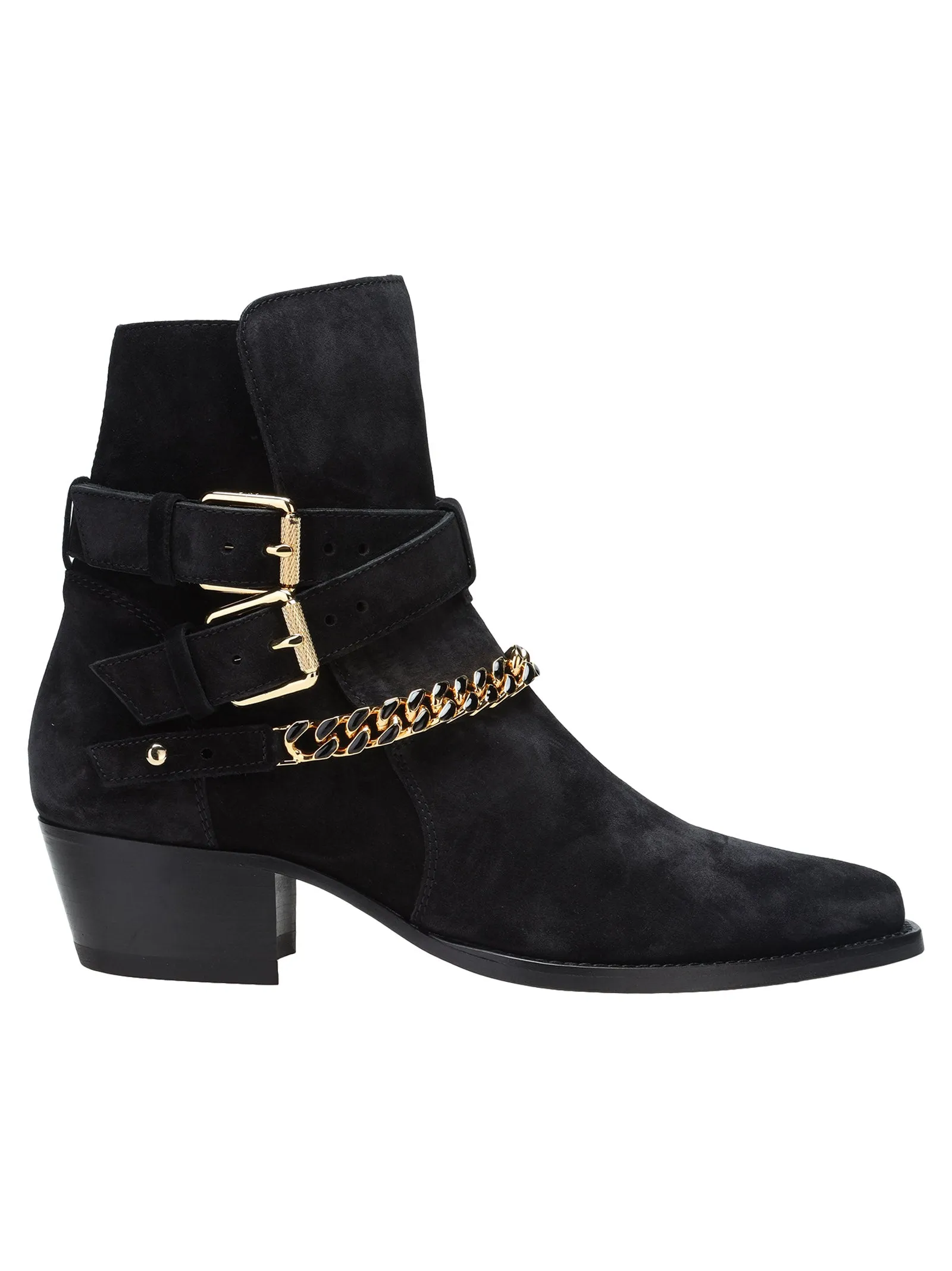 Amiri Buckled Ankle Boots