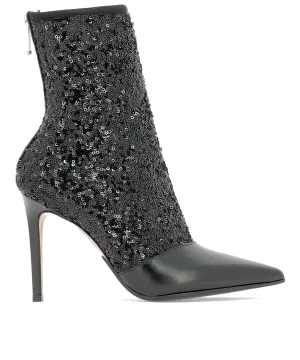 Balmain Sequin Ankle Boots
