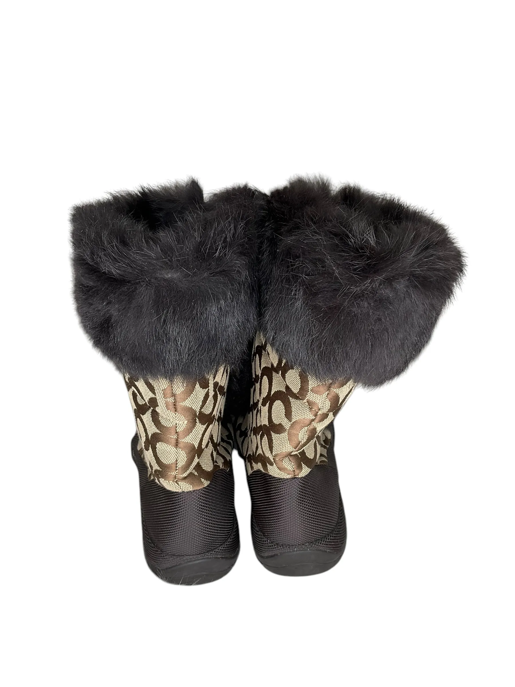 Boots Designer By Coach In Brown, Size: 7