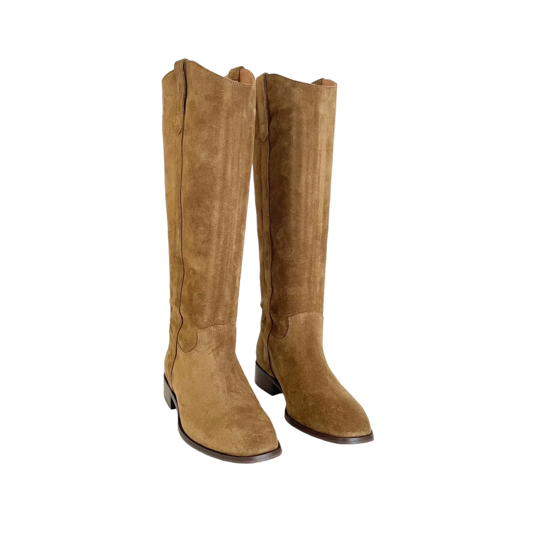 Brown Suede Boots - 7