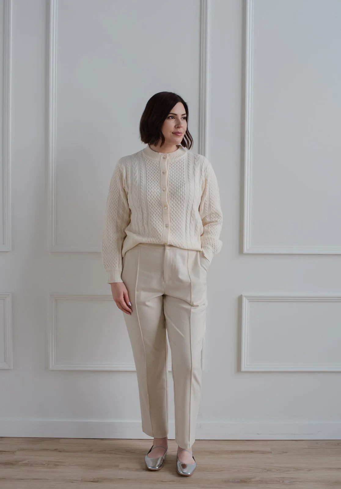 b.young | Cable Knit Cardigan