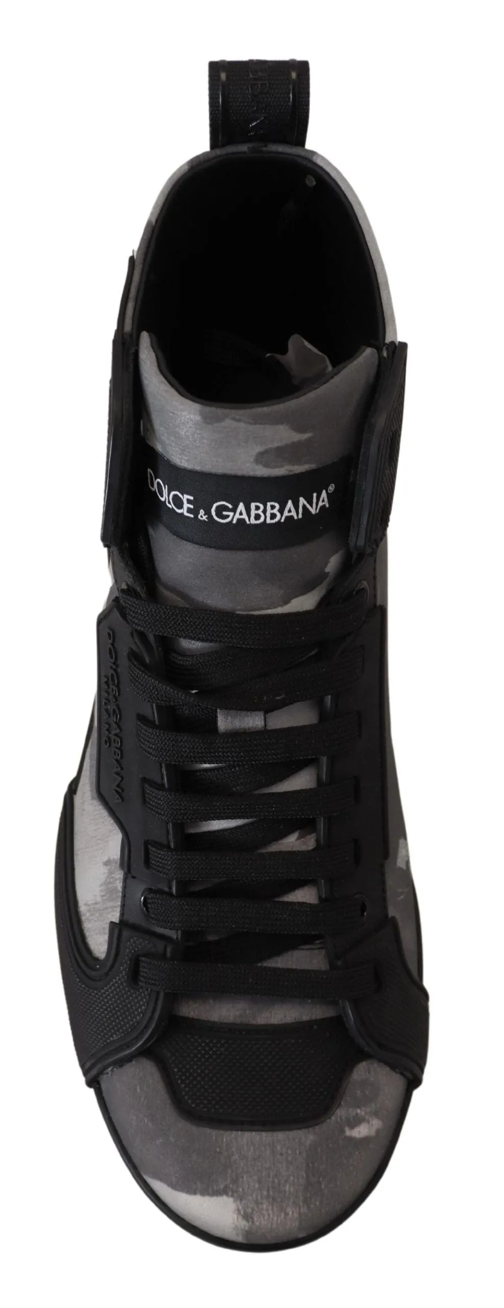 Camo Gray High-Top Sneakers