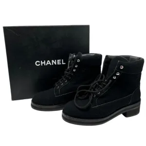 Chanel Tweed Ankle Boots