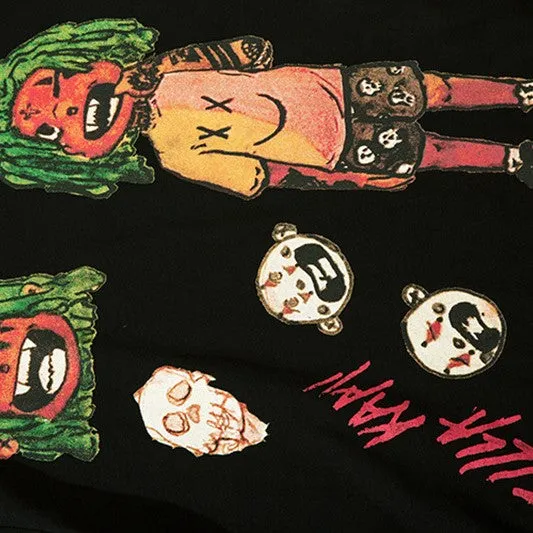 Chicmy-Streetwear y2k 90s Fashion Retro Casual Outfits X-Rated Oversized Graphic T-Shirt