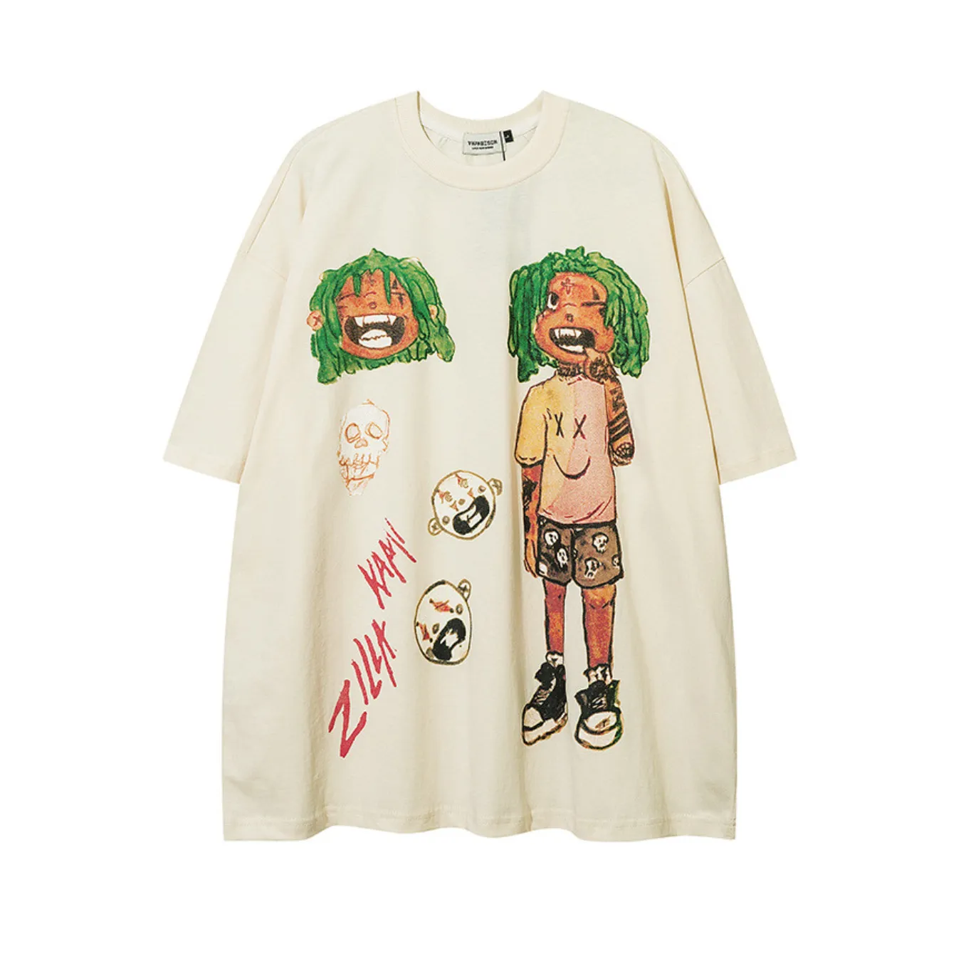Chicmy-Streetwear y2k 90s Fashion Retro Casual Outfits X-Rated Oversized Graphic T-Shirt