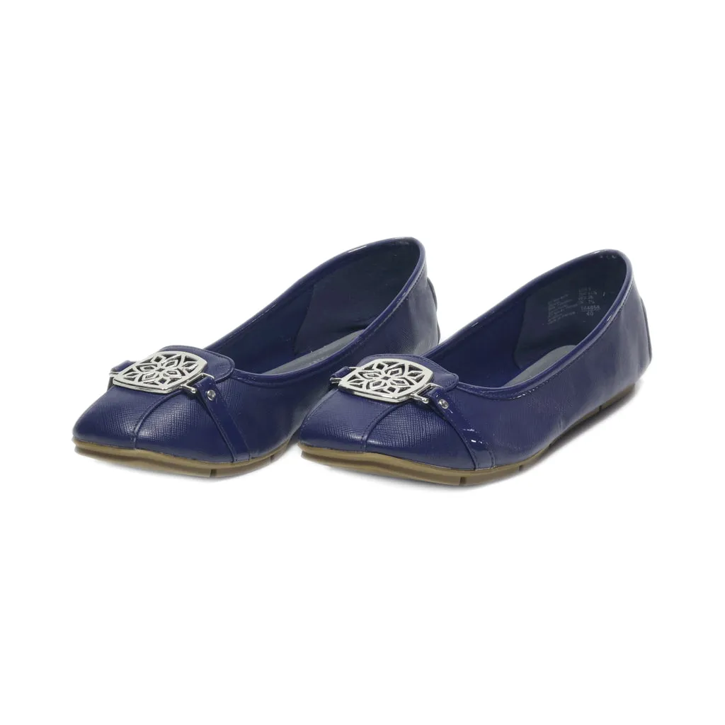 Christian Siriano Ballerinas Leather Blue Colour For Women