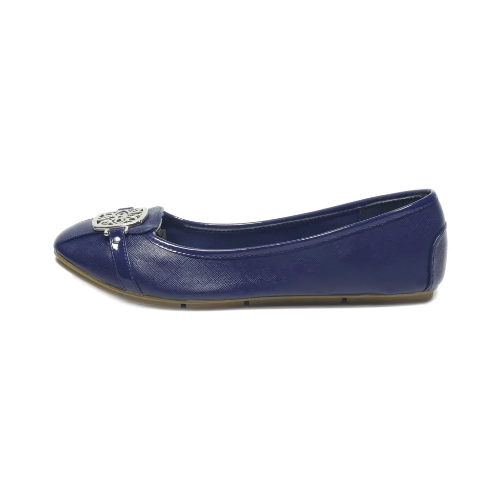 Christian Siriano Ballerinas Leather Blue Colour For Women