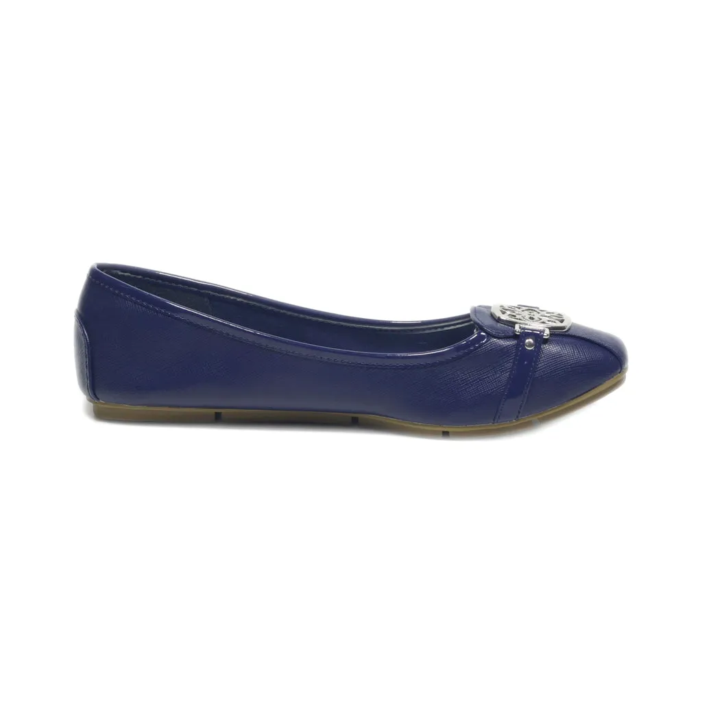 Christian Siriano Ballerinas Leather Blue Colour For Women