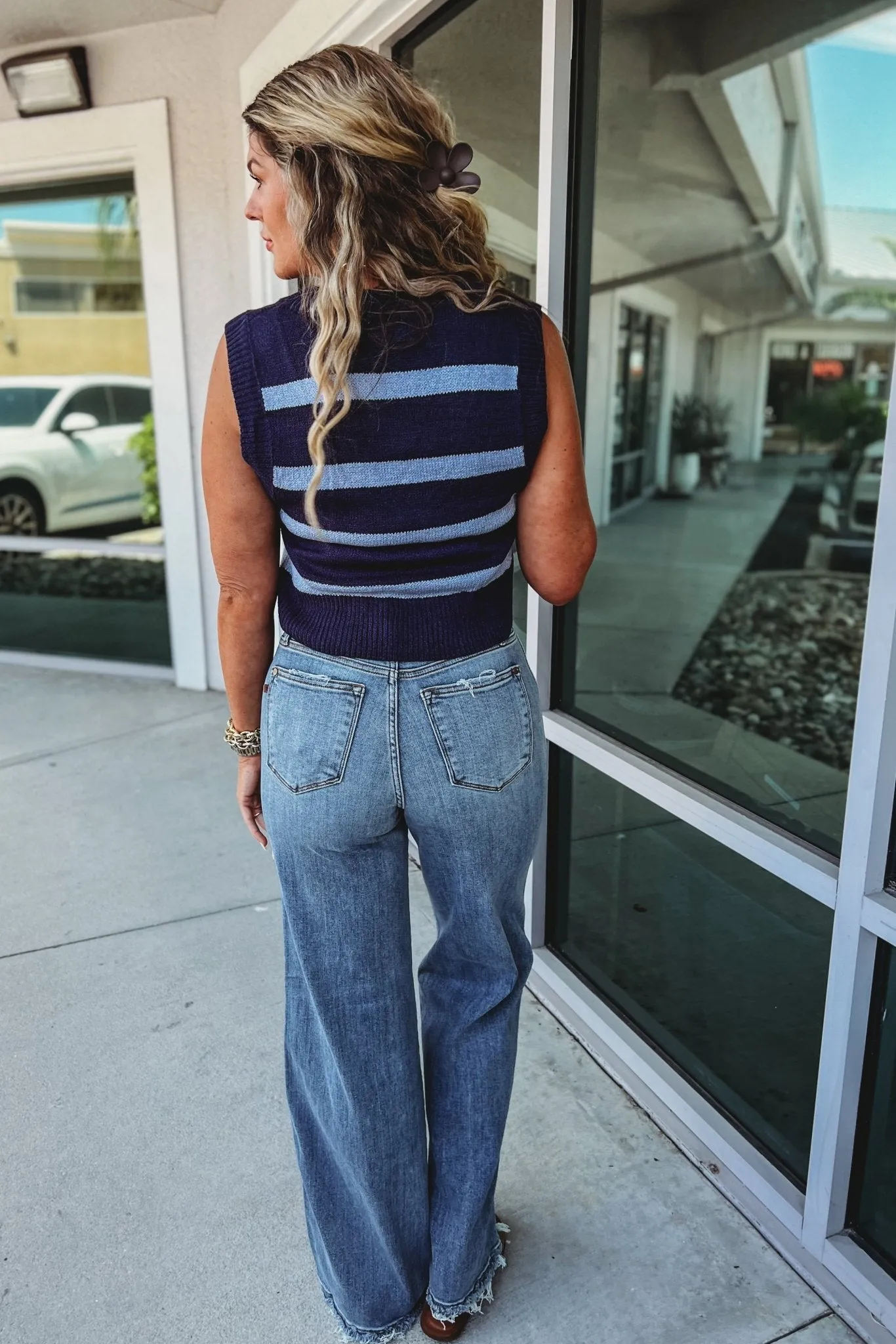 Easy Win Striped Crop Top