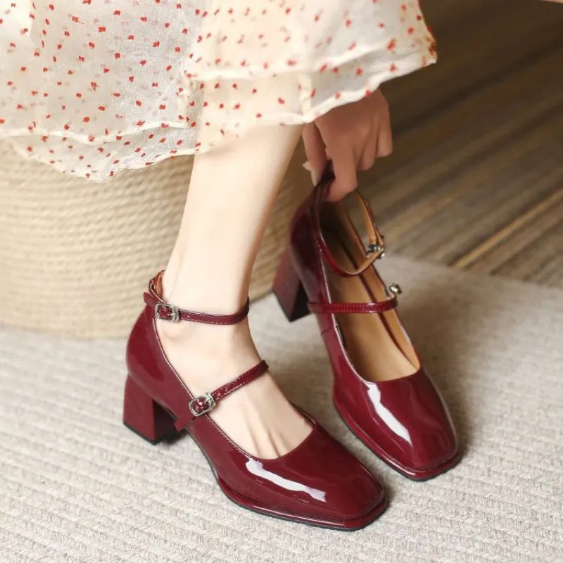Erica Glossy Mary Jane Pumps