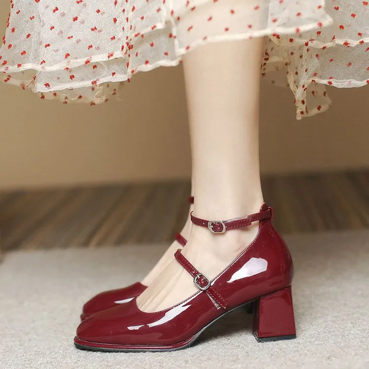 Erica Glossy Mary Jane Pumps
