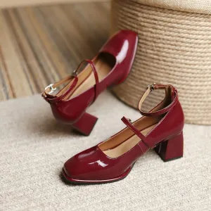 Erica Glossy Mary Jane Pumps