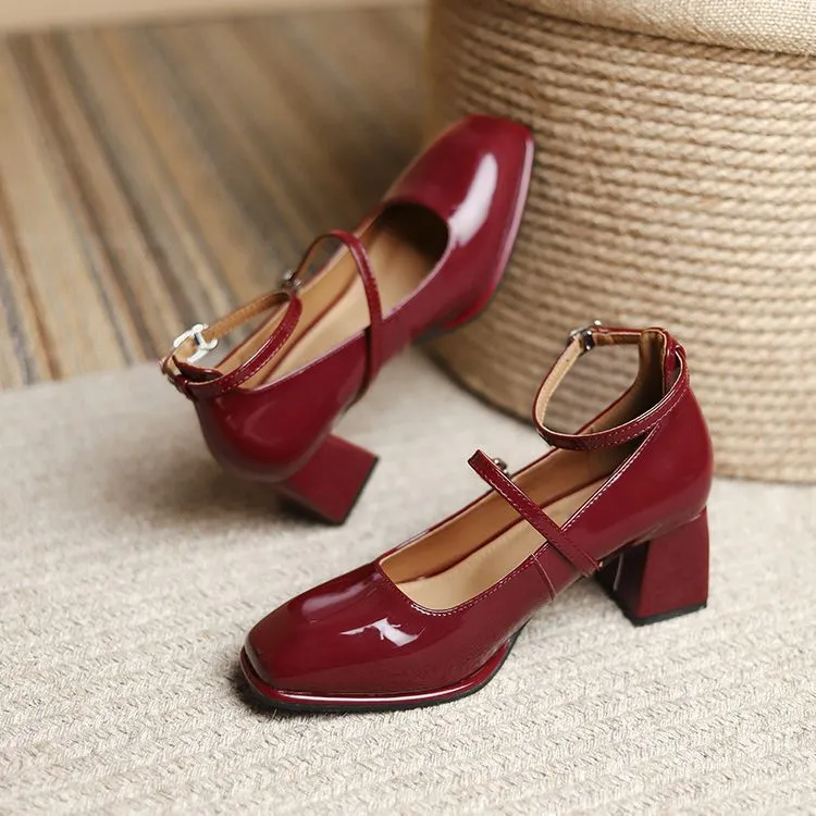 Erica Glossy Mary Jane Pumps