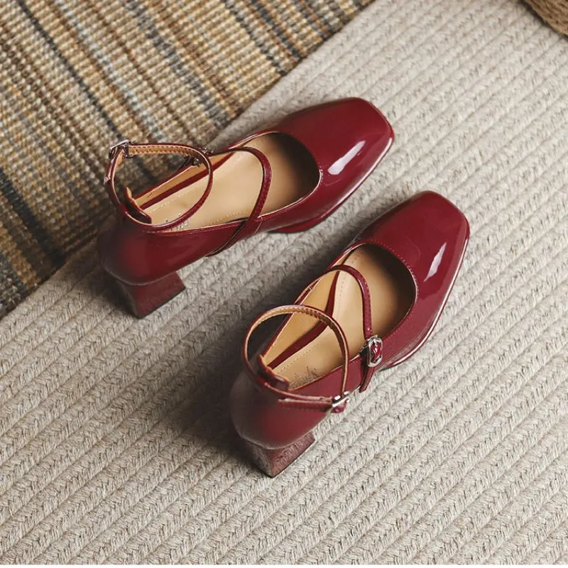 Erica Glossy Mary Jane Pumps