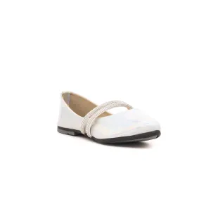 Girls Silver Casual Pumps KD0568