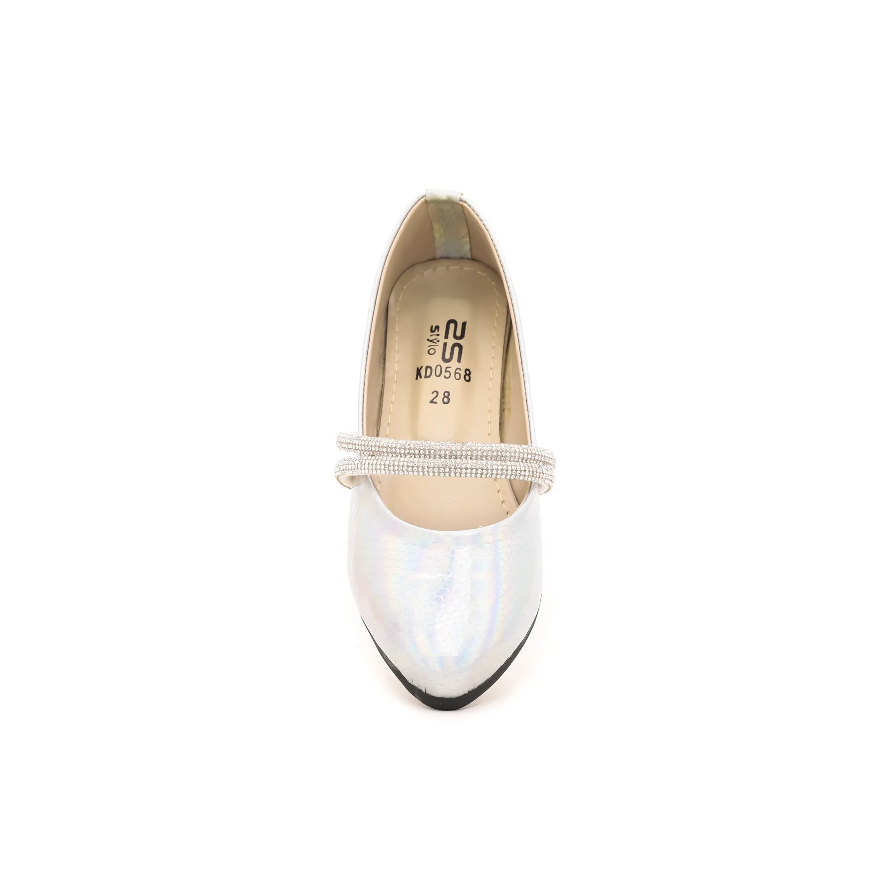 Girls Silver Casual Pumps KD0568