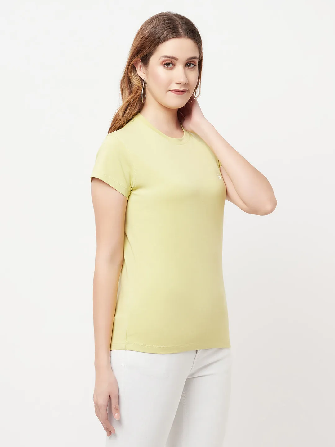 Green Knitted Logo T-Shirt