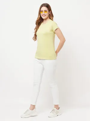 Green Knitted Logo T-Shirt