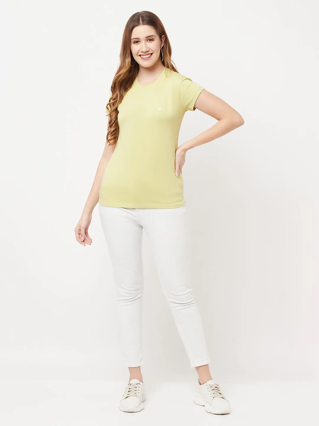 Green Knitted Logo T-Shirt