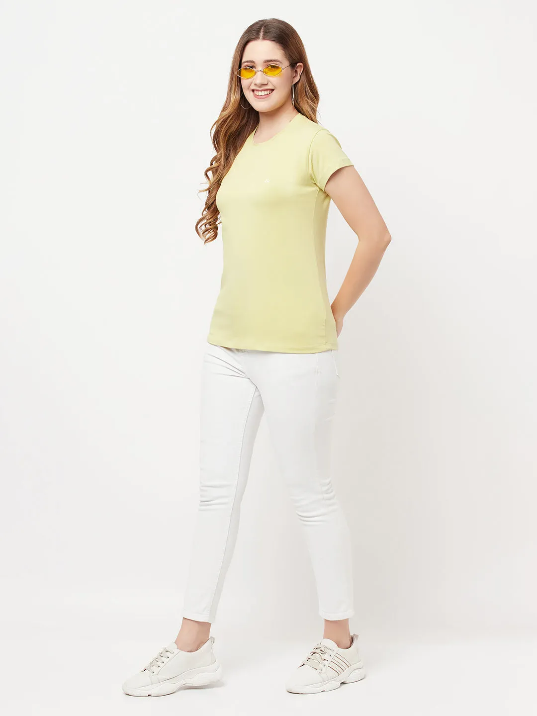 Green Knitted Logo T-Shirt