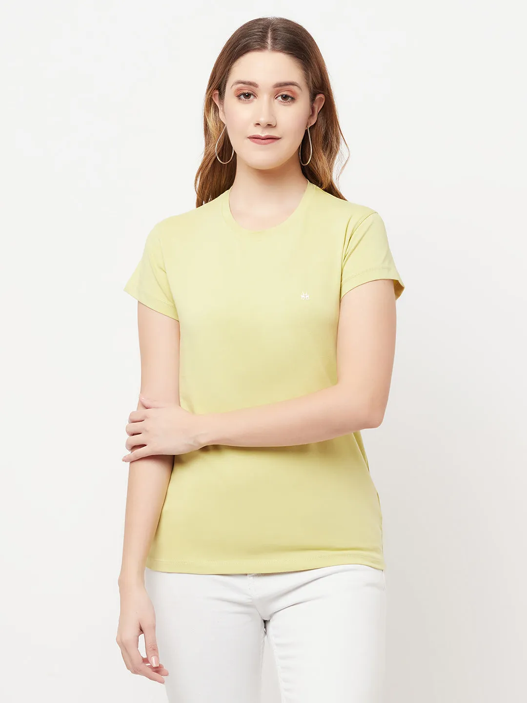 Green Knitted Logo T-Shirt