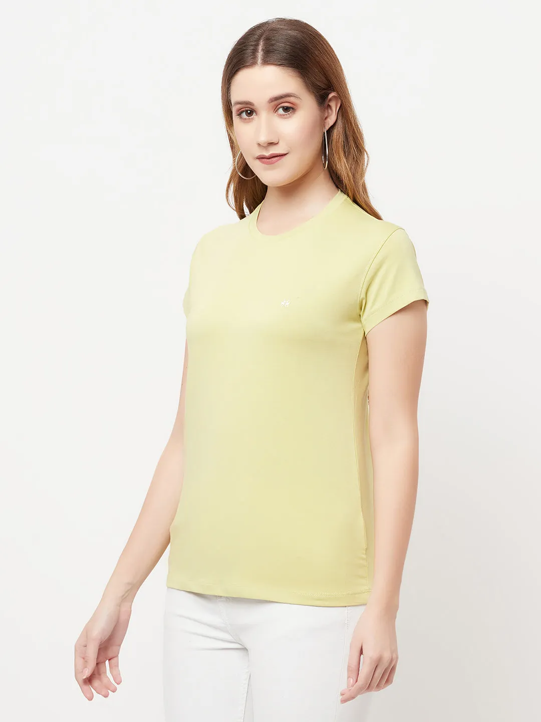 Green Knitted Logo T-Shirt