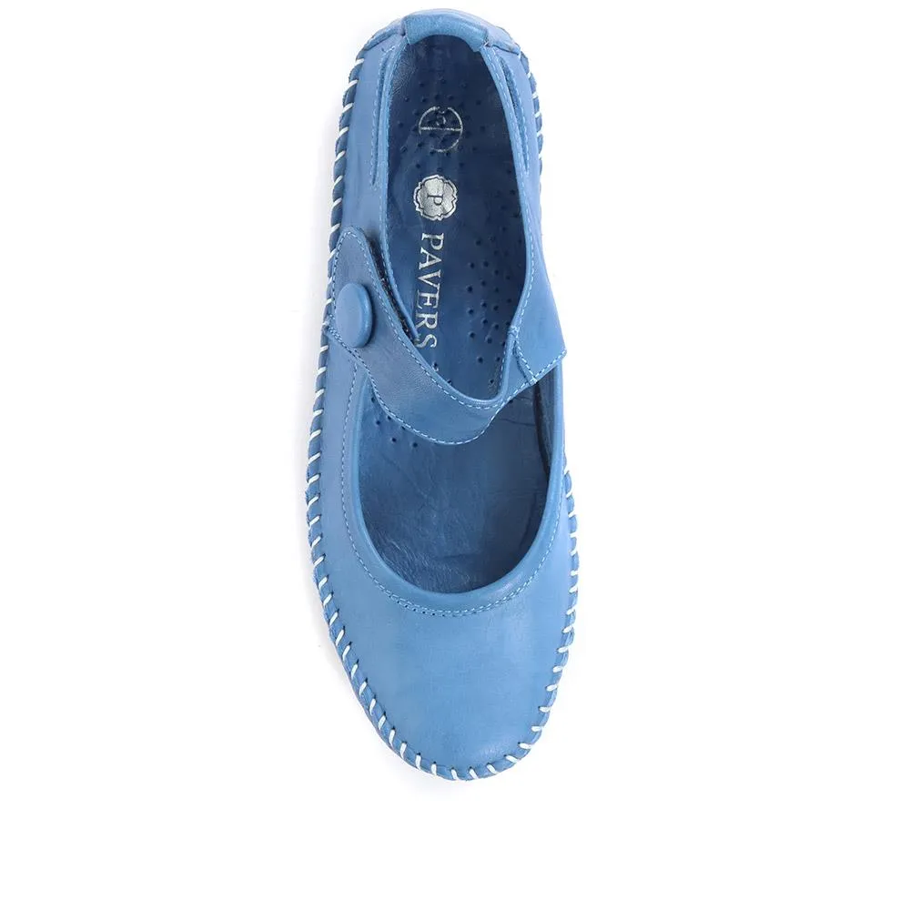 Leather Touch Fastening Mary Janes - SIMIN31005 / 318 210