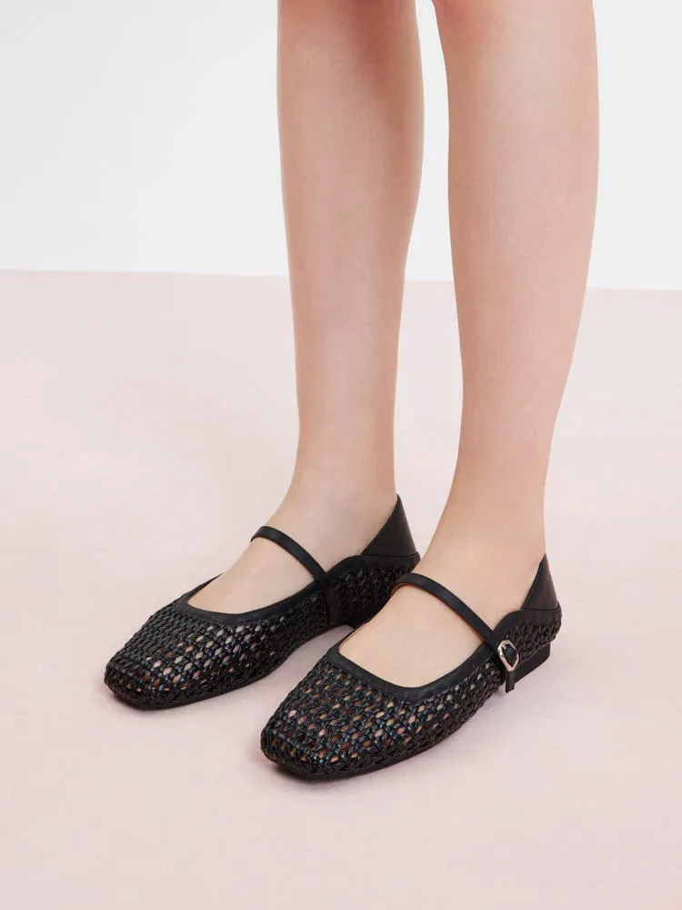 Leonie Woven Mary Janes