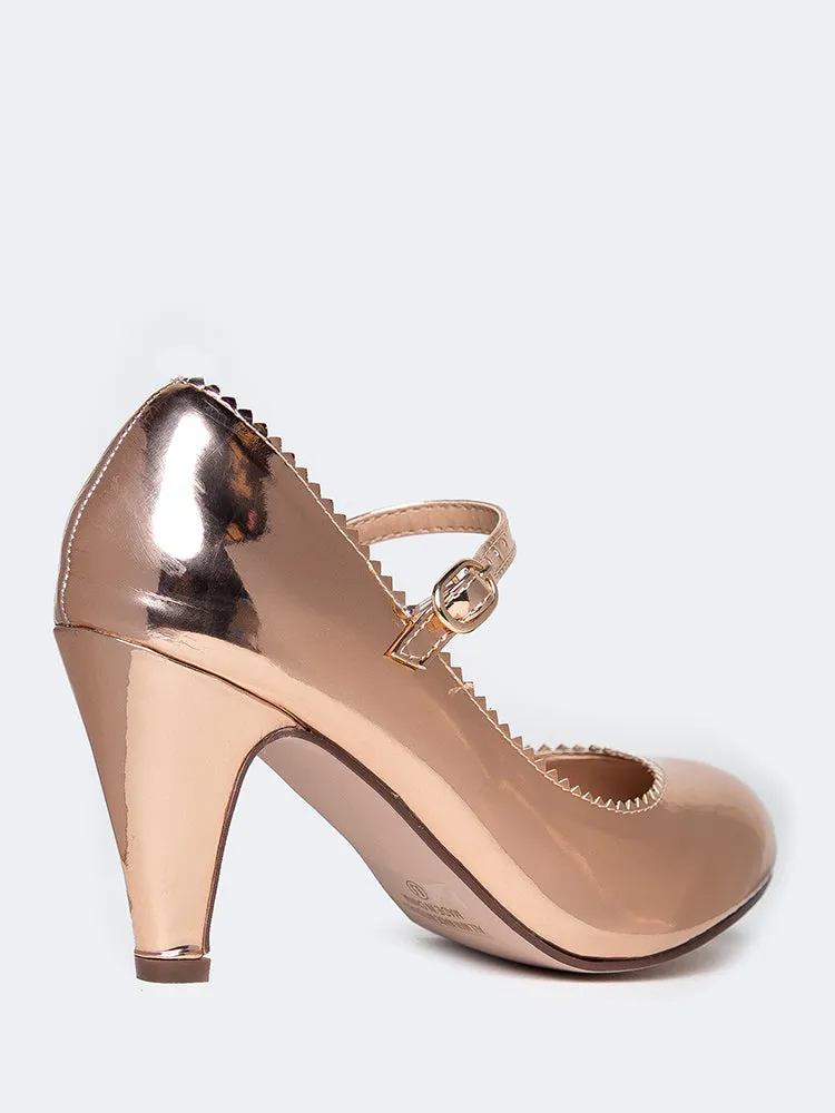 Mary Jane Kitten Heels