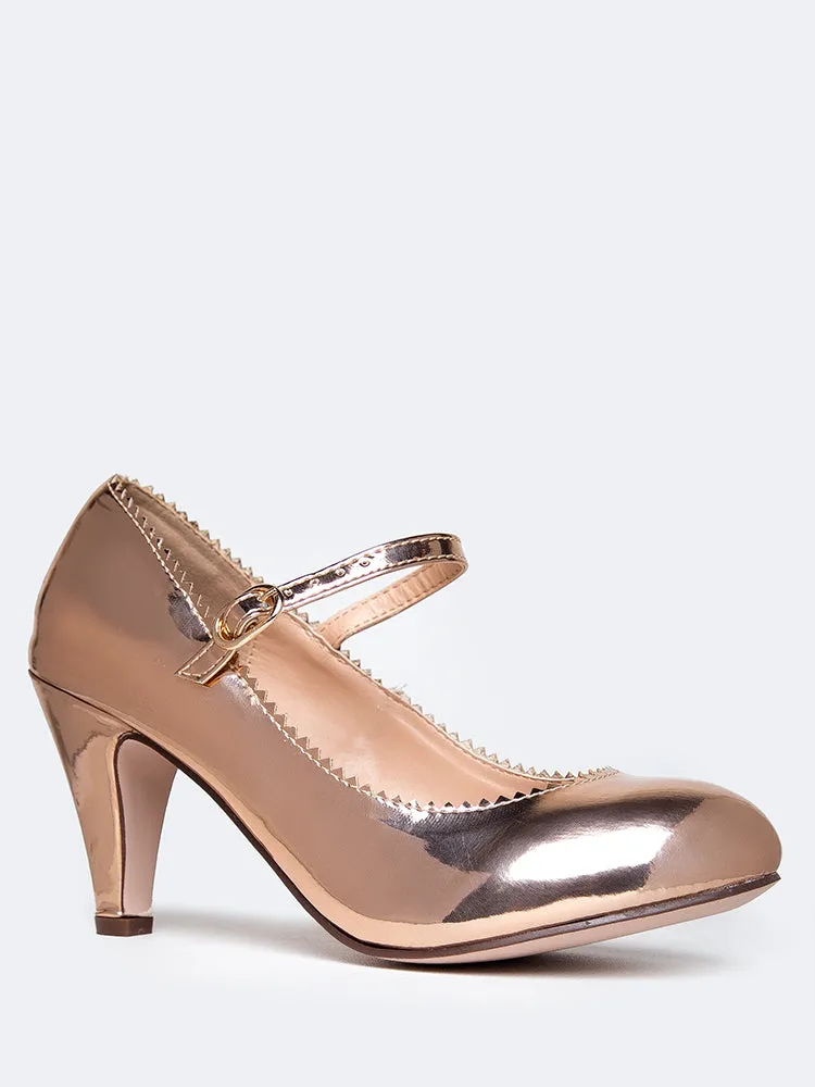 Mary Jane Kitten Heels