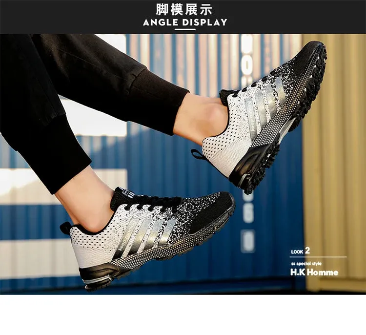 Men's & Women's Casual Flats – White Fashion Sneakers for Couples