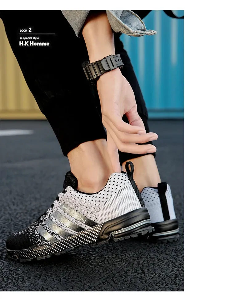 Men's & Women's Casual Flats – White Fashion Sneakers for Couples