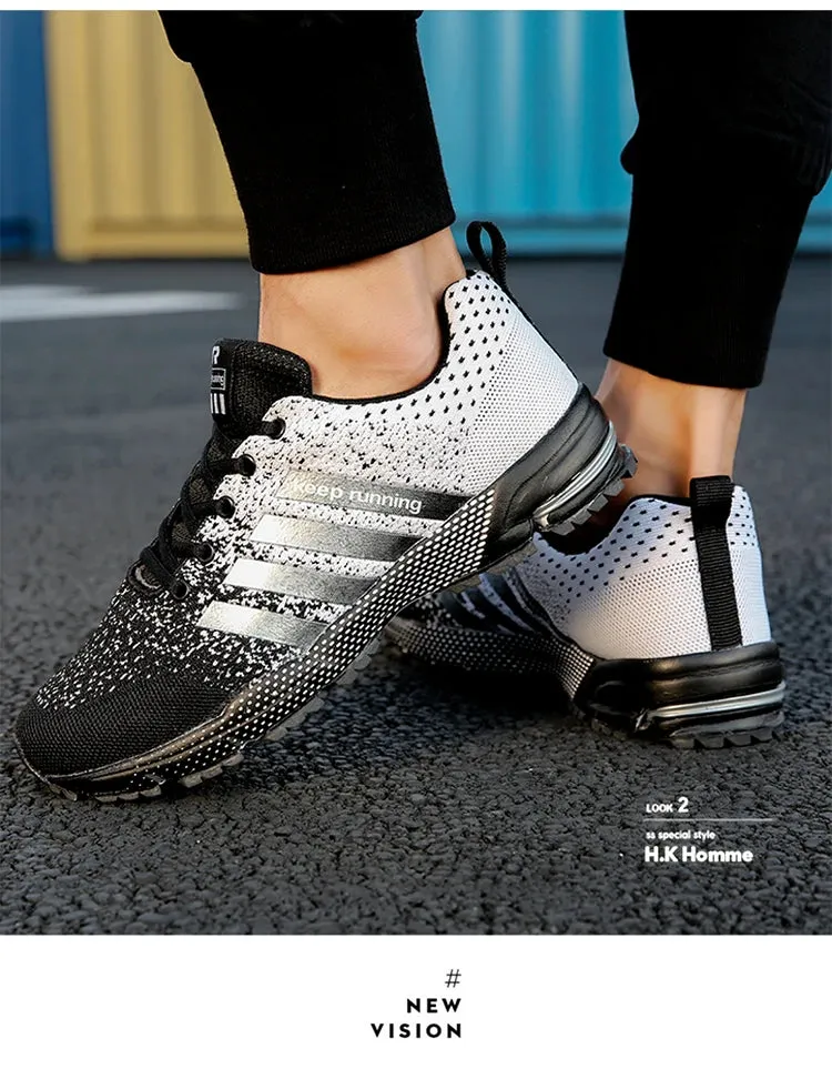 Men's & Women's Casual Flats – White Fashion Sneakers for Couples