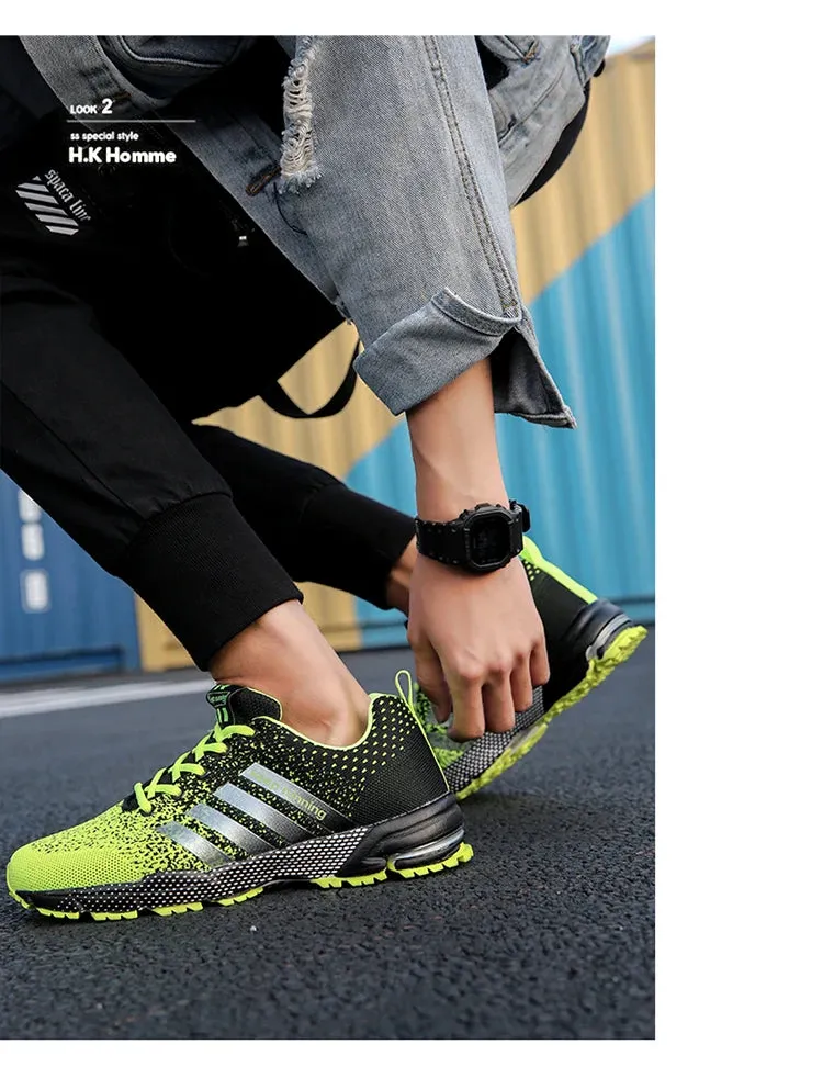 Men's & Women's Casual Flats – White Fashion Sneakers for Couples