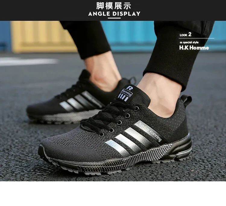 Men's & Women's Casual Flats – White Fashion Sneakers for Couples