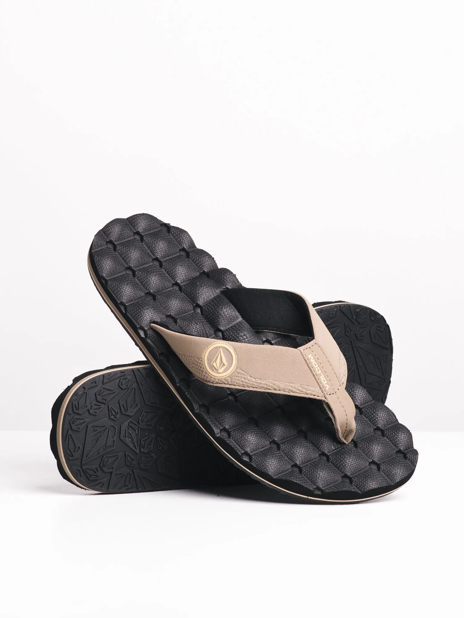 MENS VOLCOM RECLINER KHAKI SANDALS