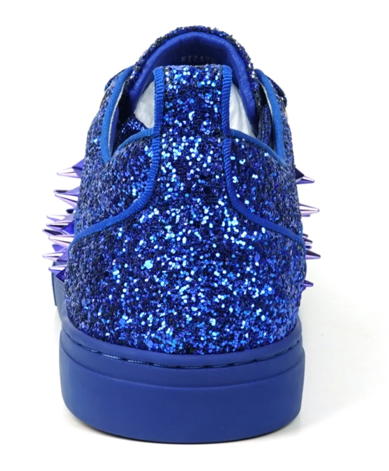 Navy Glitter Navy Spikes Low Cut Sneaker Encore by Fiesso