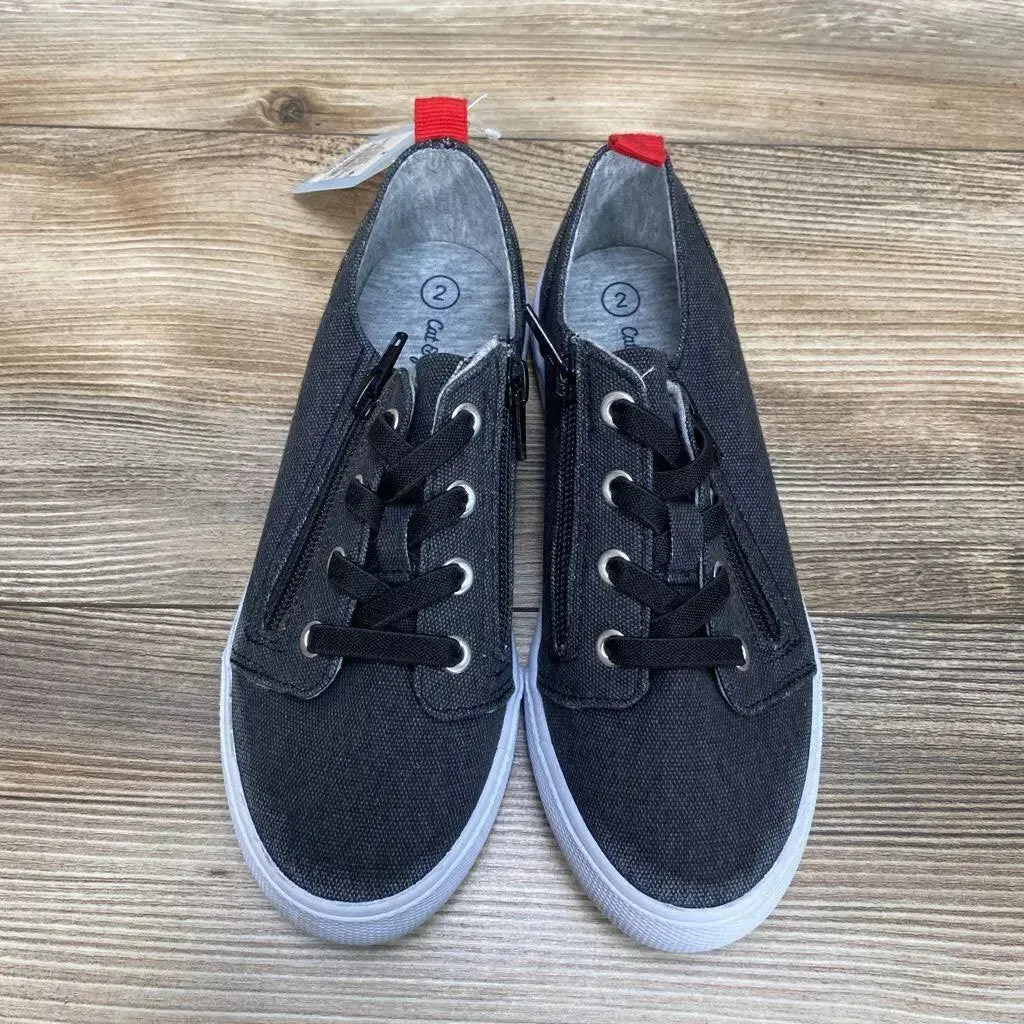NEW Cat & Jack Lucian Double Zipper Sneakers sz 2Y