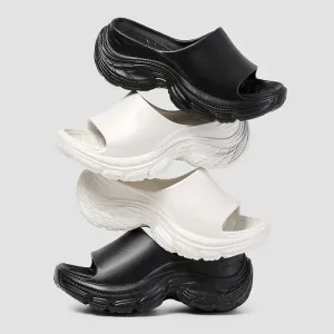 Open Toe Platform Slippers
