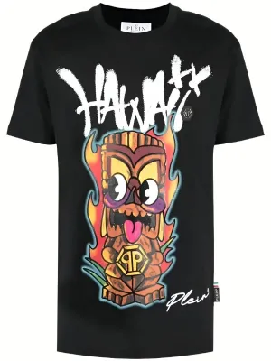 Philipp Plein Hawaii Pyre Graphic T-Shirt