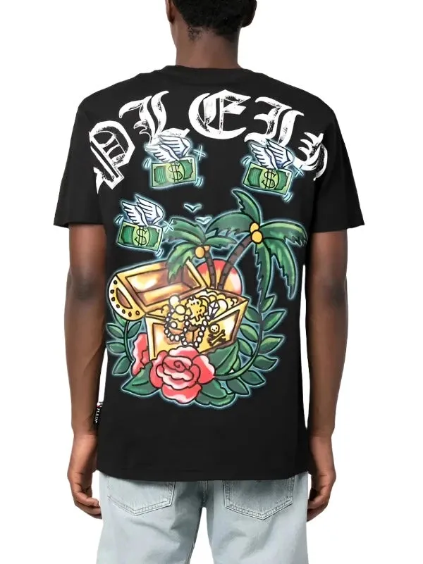 Philipp Plein Hawaii Pyre Graphic T-Shirt