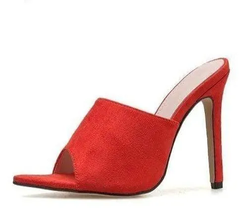 Pointed Stiletto High Heel 12.5CM Slippers Shoes