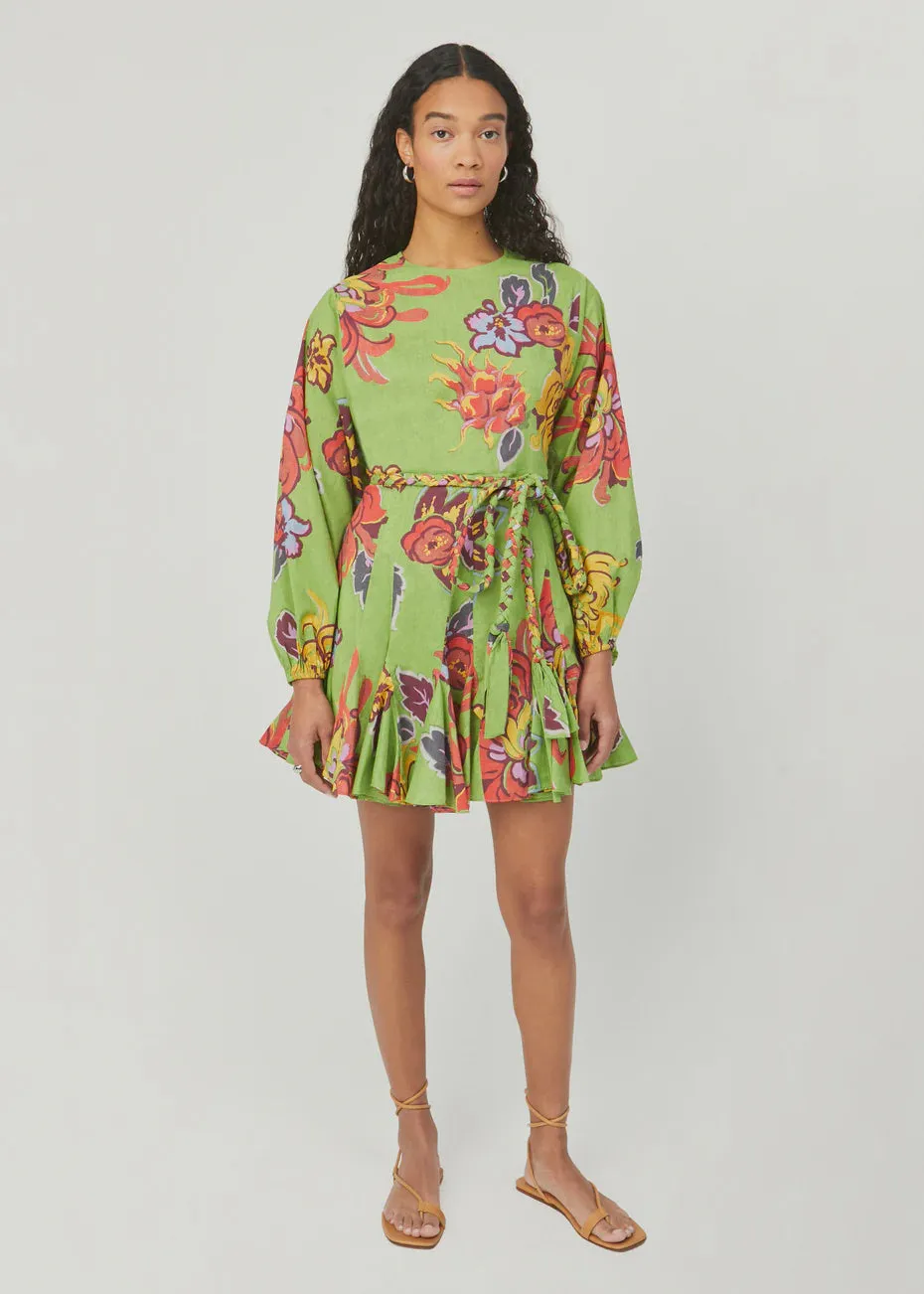 RHODE Ella Dress in Green Lanai