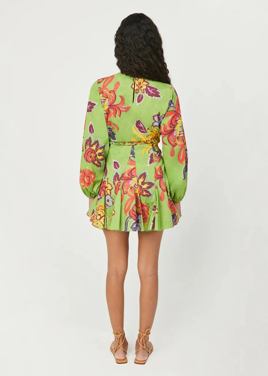 RHODE Ella Dress in Green Lanai