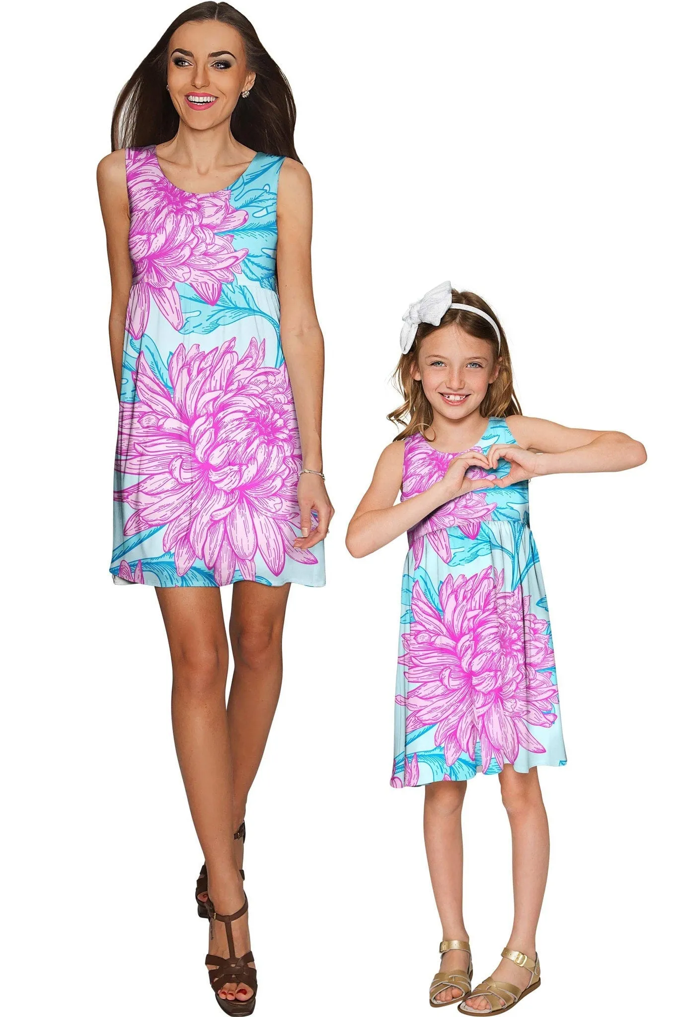 SAMPLE SALE - Floral Bliss Sanibel Cute Empire Waist Summer Dress - Girls